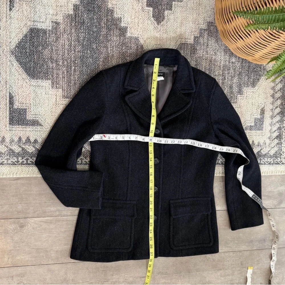 Vintage Y2K J. Crew Petite Women’s Peacoat Virgin Wool Cashmere Nylon
